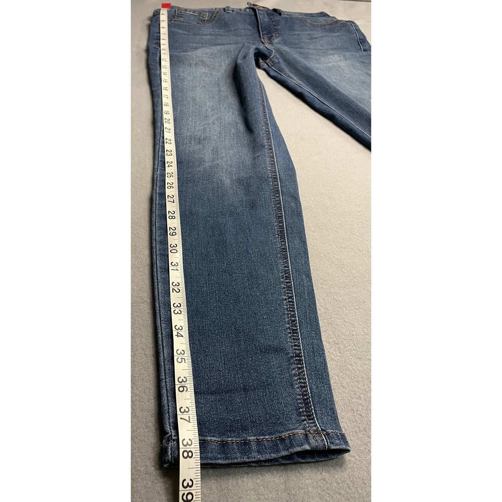 Angels Forever Young Everflex Curvy Skinny Jeans Medium Wash Blue Size 6/28 - Picture 11 of 11